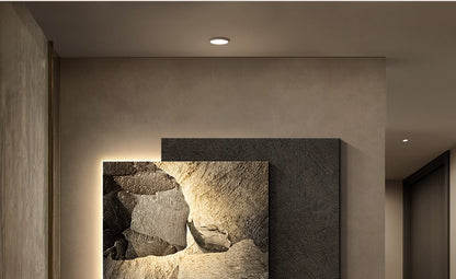 Pintura com luz LED abstrata e sofisticada