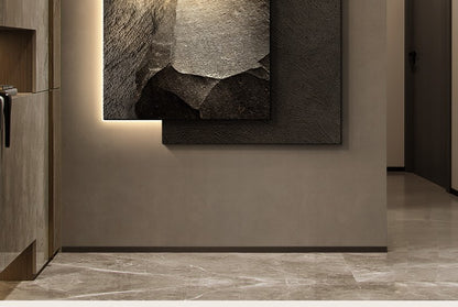 Pintura com luz LED abstrata e sofisticada