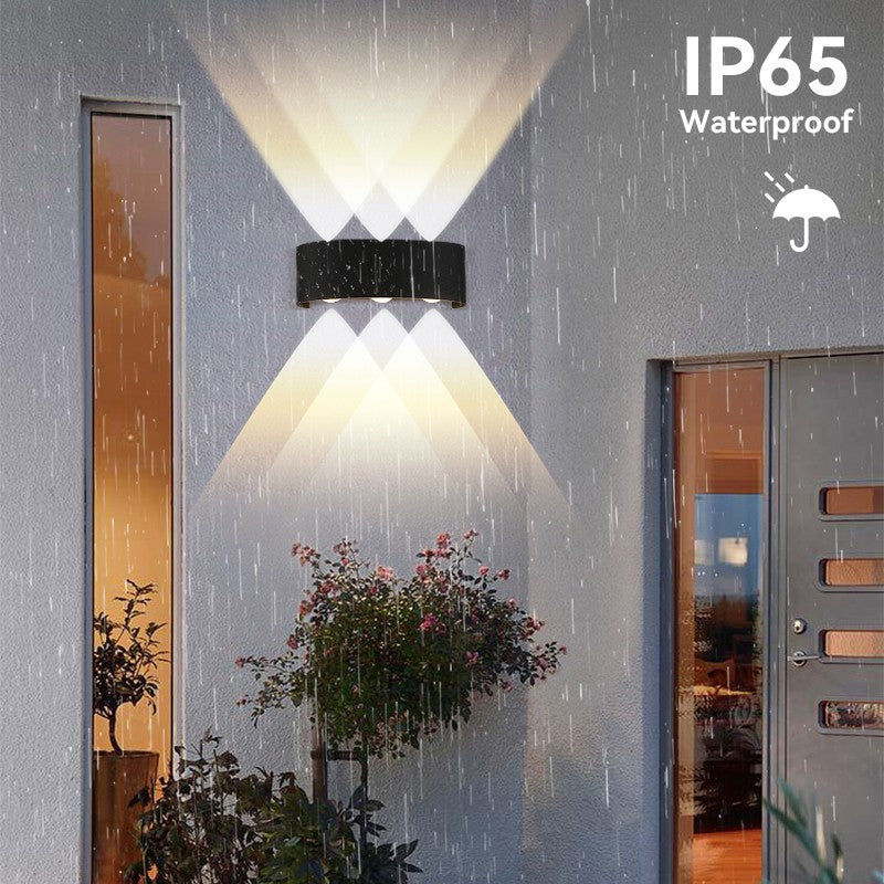Lâmpada de jardim ao ar livre, Lâmpada para corredores, lâmpada para varandas, Impermeável LED Wall Light