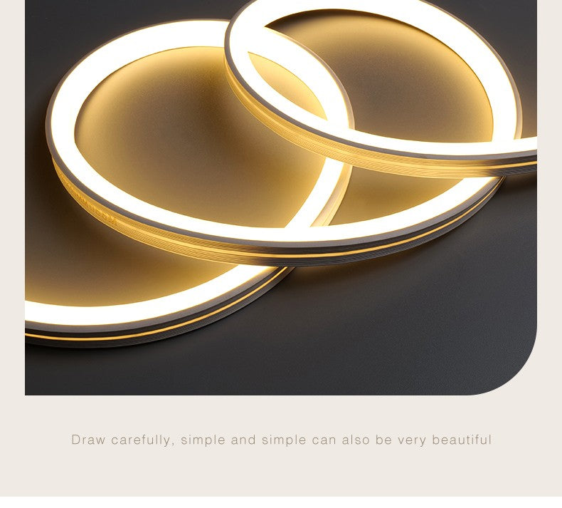 Pintura com luz LED abstrata e sofisticada