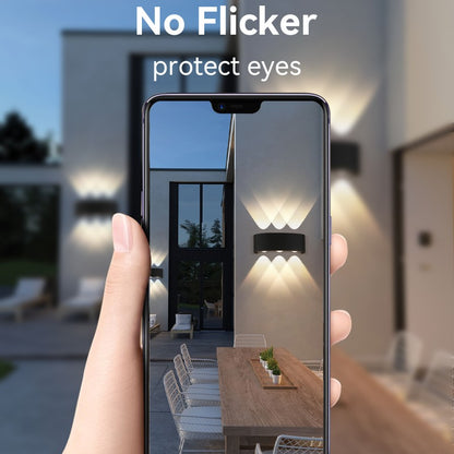 Lâmpada de jardim ao ar livre, Lâmpada para corredores, lâmpada para varandas, Impermeável LED Wall Light