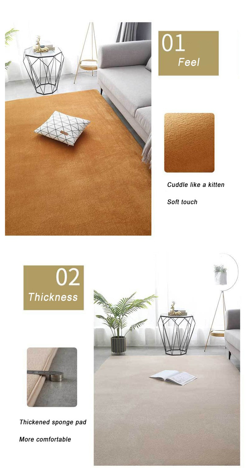 Tapete macio antiderrapante para salas e quartos