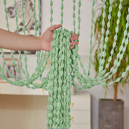 Cortinas de porta de poliéster com contas, lanterna, cordão com borla, hotel, sa