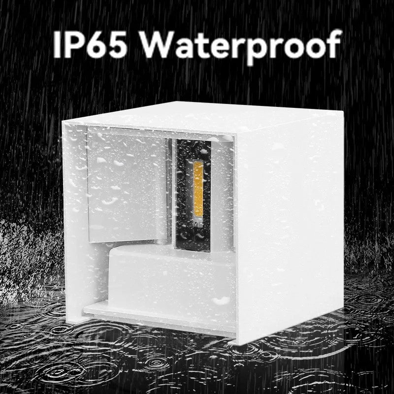 Lâmpada de jardim ao ar livre, Lâmpada para corredores, lâmpada para varandas, Impermeável LED Wall Light