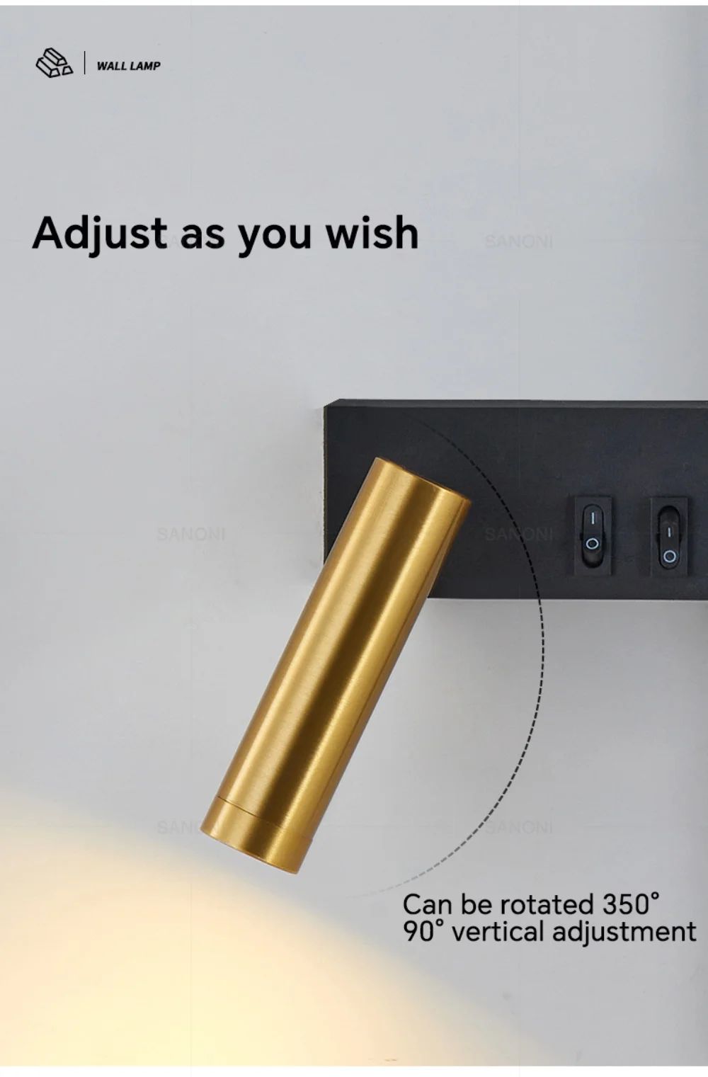 Arandela de Led para sala de estar e quarto