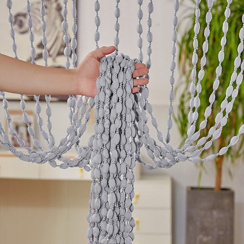 Cortinas de porta de poliéster com contas, lanterna, cordão com borla, hotel, sa