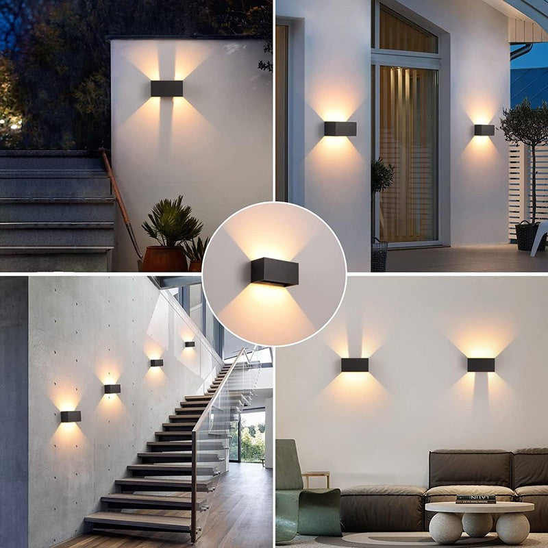 Lâmpada de jardim ao ar livre, Lâmpada para corredores, lâmpada para varandas, Impermeável LED Wall Light