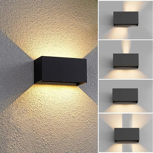 Lâmpada de jardim ao ar livre, Lâmpada para corredores, lâmpada para varandas, Impermeável LED Wall Light