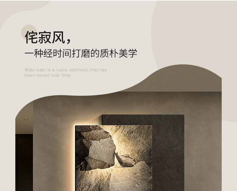 Pintura com luz LED abstrata e sofisticada